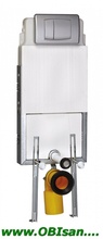 SANOSWIFT Rezervor incastrat suspendat,functie Dual Flush (3/6l) cu picioare+clapeta finisaj alb