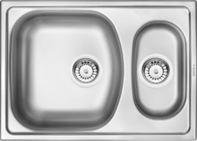 XYLO SATIN SINK 1,5 BOWLS 620X440X160 WITH FITTING