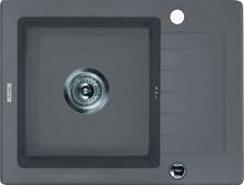 Chiuveta Granit ZORBA GREY METALIC GRANITE SINK 1 BOWL WITH DRAINER WITH FITTING
