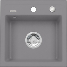 Chiuveta Granit ZORBA GREY METALIC GRANITE SINK 1 BOWL WITHOUT DRAINER WITH FITTING