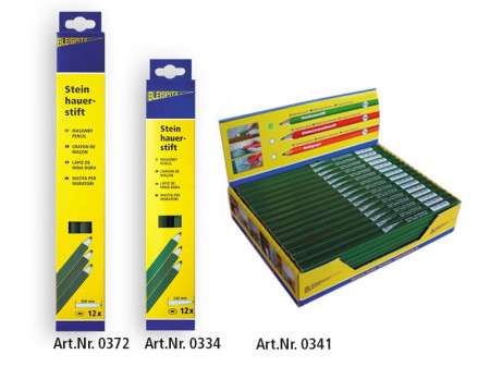 Creion zidar Bleispitz 240mm, mina grafit 10H. verde - set 12 buc