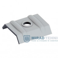 Calota aluminiu pentru cuta panou 21 mm RAL 9006 cutie 100 bc