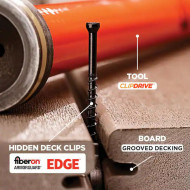 Clema cu surub inox pentru fixare ascunsa terase deck EDGE Clips Cutie 90 buc