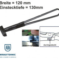 Cleste faltuit maner lung, drept, articulat, L= 120 mm