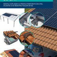 1 Kit INDEXTRUT KC-GPX2 pentru instalarea a 2 panouri solare pe tabla, tigla ceramica, panou sandwish