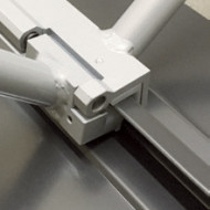 Cleste inchis falt simplu + dublu cu falci PVC - latime 220 mm FREUND