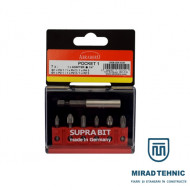 Set bit SUPRA Pocket 1 PH1/PH2/PH3/PZ1/PZ2/PZ3+bitholder 60mm