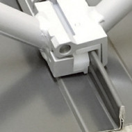 Cleste inchis falt simplu + dublu cu falci PVC - latime 220 mm FREUND