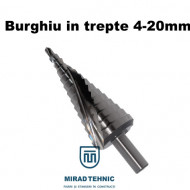 Burghiu in trepte HSS-Co 4.0-20.0 mm