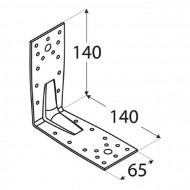 Coltar metalic ramforsat 140x140x65x2,5 mm KP5