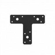 Conector decorativ plat KT 2 tip T 150x127x38x2,5 mm Negru