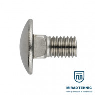 Surub torbant DIN 603 Inox A2 M8 x 16 mm - Cutie 25 bc