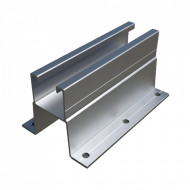 3 Sina - Profil din aluminiu cu aripi pentru fixarea directă, discontinuă între cute 150 mm