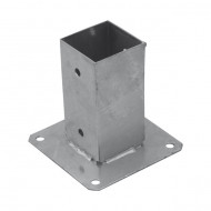 Suport stâlp cu fixare în șuruburi 121x200x2 mm