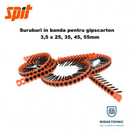 Surub gipscarton in banda 3,5x55 PH2 fosfatat cutie 1.000 buc.
