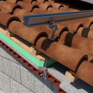 1 Kit INDEXTRUT KC-GPX2 pentru instalarea a 2 panouri solare pe tabla, tigla ceramica, panou sandwish
