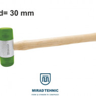 Ciocan cu cap moale din plastic Cellidor rezistent la impact d=30mm