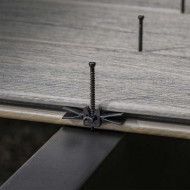 Clema cu surub inox pentru fixare ascunsa terase deck EDGEXMETAL DECK CLIPS Cutie 90 bc