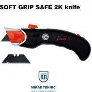 Cutter lama trapez SOFT GRIP SAFE 2K