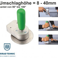 Dispozitiv cantuit cu o rola, inaltime ridicare 8-40mm, cantare de la 90-180°.
