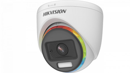 Camera Hikvision Turbo HD Color Vu 5.0 2MP turret din plastic cu microfon DS-2CE70DF8T-PFSLN