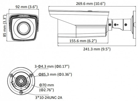 Camera HikVision 2MP Ultra-low DS-2CE16D8T-AIT3ZF