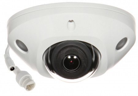 Camera HikVision IP 4MP DarkFighter IR 10m mini dome cu microfon si Wi-Fi DS-2CD2545FWD-IWS(D)