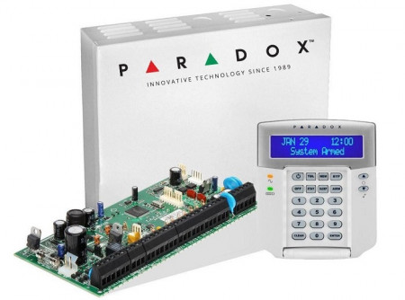 Centrala Paradox Spectra cu 8 zone cutie si tastatura SP6000(CT)+K32LCD