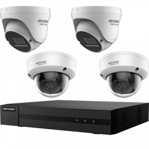 Kit HikVision HiWatch 4 camere 2+2 interior varifocale IR 40m MK-H006