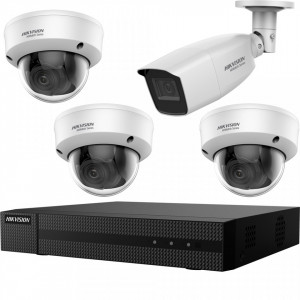 Kit HikVision HiWatch 4 camere 3+1 varifocale IR 40m MK-H007