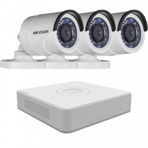 Sistem supraveghere exterior Hikvision 3 camere 2MP MK081-KIT30