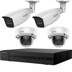 Kit HikVision HiWatch 4 camere 2+2 varifocale IR 40m MK-H010