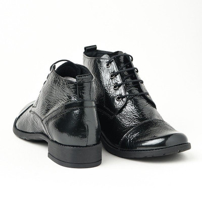 Kožne duboke cipele 2-901 crne