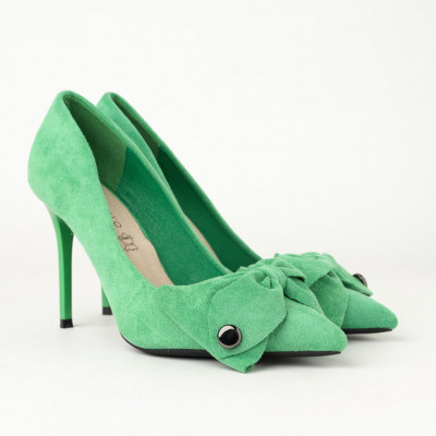 Cipele na štiklu L242204 zelene