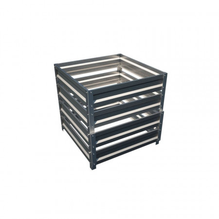 Compostor de gradina 1000 l din otel galvanizat