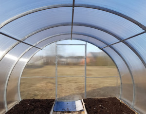 Sera policarbonat Energon 3X10 m, otel galvanizat 40x20 mm si policarbonat 4mm