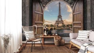 Romantic Paris, London, Venice wall murals