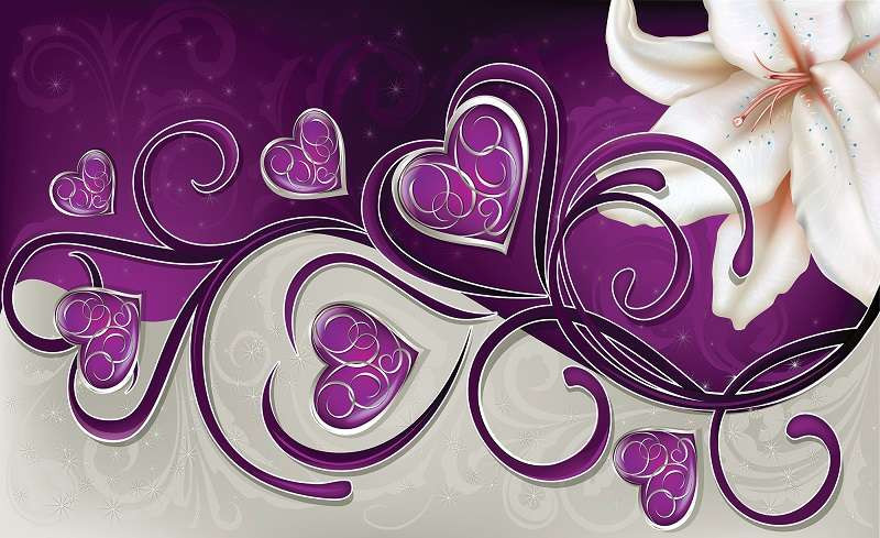 Deep pink accents wallpaper -703