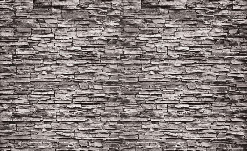 Stone slate wall imitation wallpaper - 2194