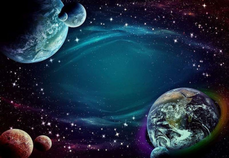 Planets and stars sci-fi image - 12918