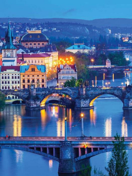 European city wall mural - 3251A