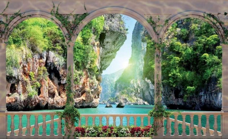 3D effect terrace with a stunning view - 1071