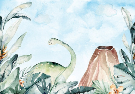 Watercolor dinosaur Wall Mural - 14677
