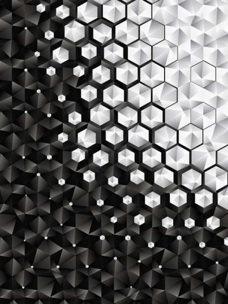 Minimalist wallpaper in black and white - 10684A