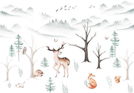 Animals in the forest Wall Mural - 14768