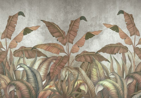Imitation Nature Concrete Leaves Wall Mural - 14530