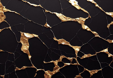 Structure Marble Gold Glamour Wall Mural - 14574