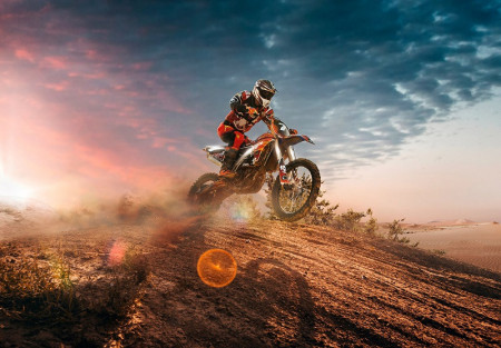 Cross Motorbike wall mural - 13893