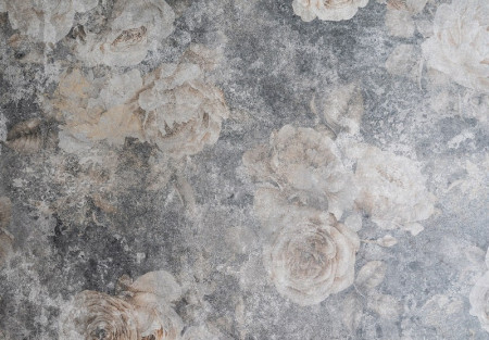Imitation Structure Flowers Concrete Wall Mural - 14631