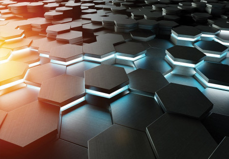 Geometry 3D Hexagon Gaming Wall Mural - 14534